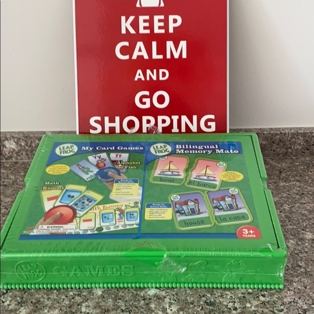 Leap Frog card games in box NEW pre school